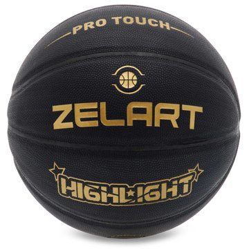 Мяч баскетбольный ZELART HIGHLIGHT GB4720 размер 7 черный GB4720 фото