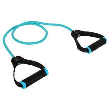 Эспандер трубчатый для фитнеса с ручками 20LB LiveUp LP8405-M 120см нагрузка 9кг синий LP8405-M фото