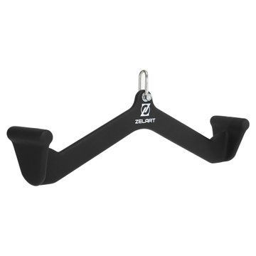 Рукоятка для тяги із середнім хватом Mide Grip нековзне покриття Zelart TA-9629 55см чорний TA-9629 фото