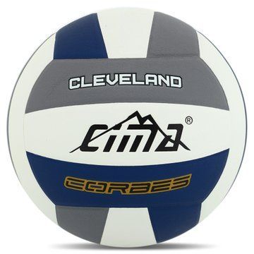 Мяч волейбольный CIMA VB-8999 CLEVELAND CORBES №5 PU белый-серый-синий VB-8999 фото