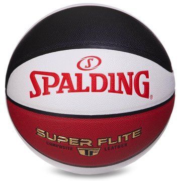 Мяч баскетбольный SPALDING SUPER FLITE 76929Y размер 7 белый-красный 76929Y фото
