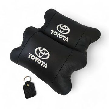 Подушки на подголовник Toyota 2шт, Набор подушек в авто Тойота, Автомобильная подушка Тойота ws13553-3 фото