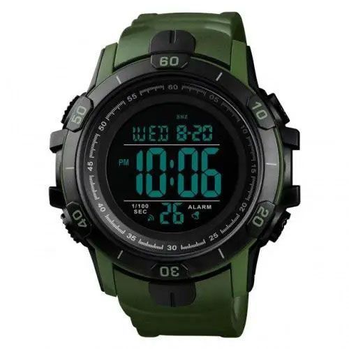 Часы наручные мужские SKMEI 1475AG ARMY GREEN, брендовые мужские часы, часы для мужчины. Цвет: зеленый ws18875 фото