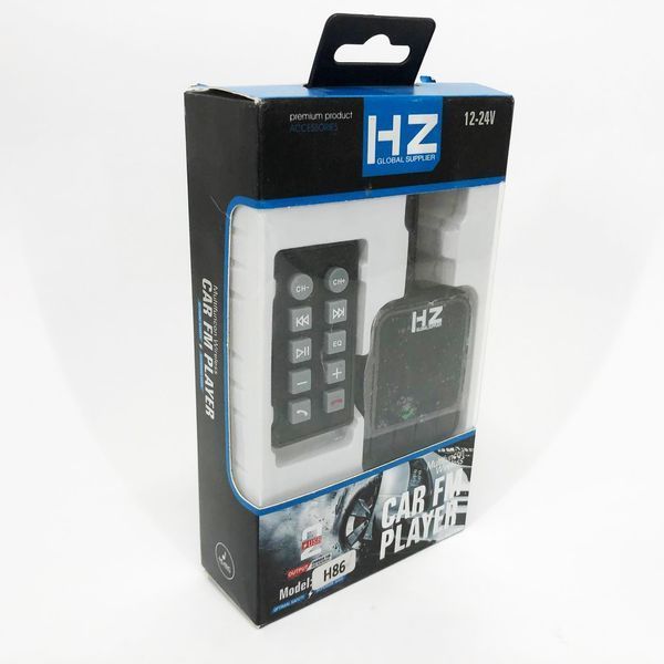 Трансмиттер/модулятор H86BT, FM модулятор с bluetooth, Fm трансмиттер в машину, Качественный фм модулятор ws39151 фото