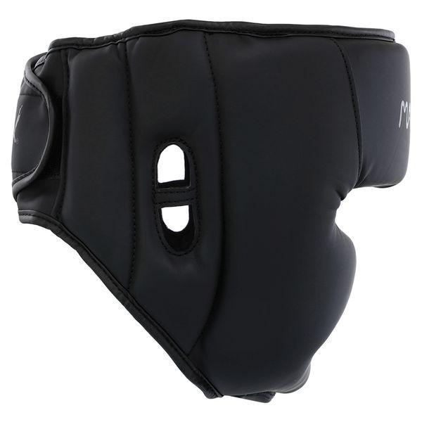 Шлем боксерский с полной защитой и подшлемником PU MAXXMMA GBH03 S-XL черный S-M GBH03 фото