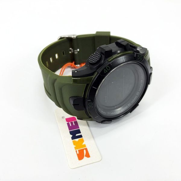 Часы наручные мужские SKMEI 1475AG ARMY GREEN, брендовые мужские часы, часы для мужчины. Цвет: зеленый ws18875 фото