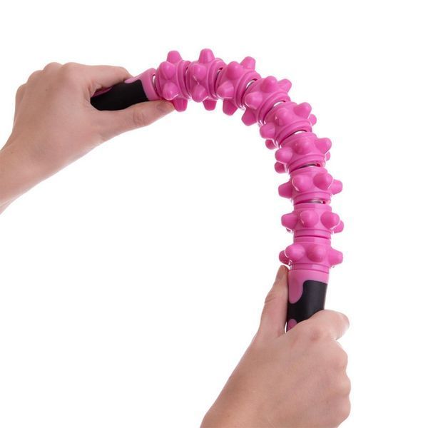 Массажер-палка роликовый антицеллюлитный 9 массажеров Massager Bar SP-Sport FI-2537 розовый FI-2537 фото