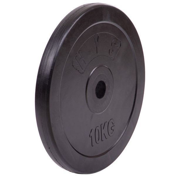 Млинці диски гумові SHUANG CAI SPORTS TA-1445-10S 30мм 10кг чорний TA-1445-10S фото