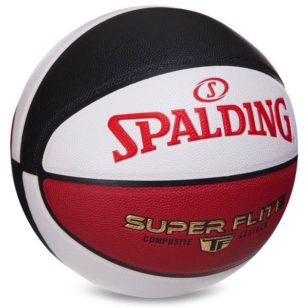 М'яч баскетбольний SPALDING SUPER FLITE 76929Y розмір 7 білий-червоний 76929Y фото