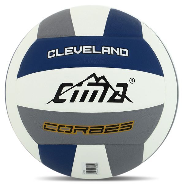 Мяч волейбольный CIMA VB-8999 CLEVELAND CORBES №5 PU белый-серый-синий VB-8999 фото
