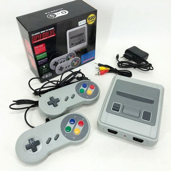 Ретро игровая консоль приставка 620 игр Game Box Dendy Super с 2 джойстиками, первая игровая приставка ws46227 фото