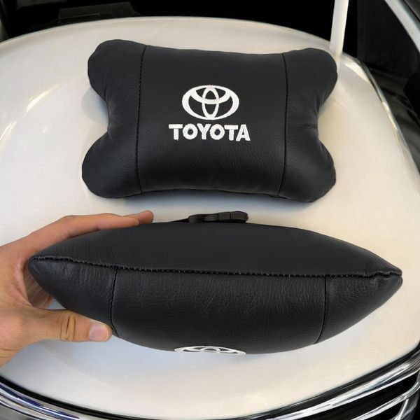 Подушки на подголовник Toyota 2шт, Набор подушек в авто Тойота, Автомобильная подушка Тойота ws13553-3 фото