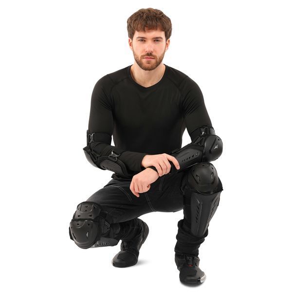 Комплект мотозахисту наколінники та налокітники PRO-BIKER P32 чорний P32 фото