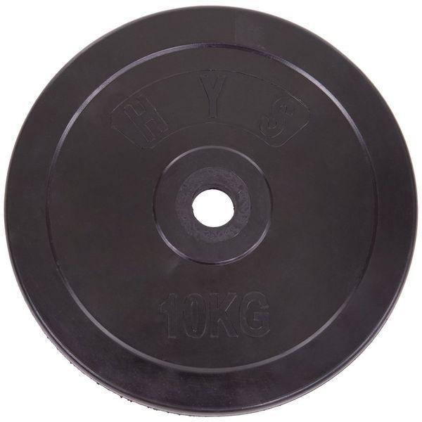 Млинці диски гумові SHUANG CAI SPORTS TA-1445-10S 30мм 10кг чорний TA-1445-10S фото