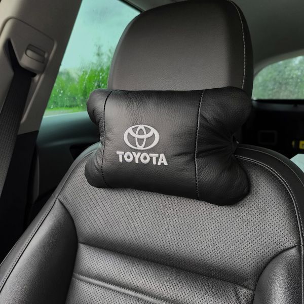 Подушки на подголовник Toyota 2шт, Набор подушек в авто Тойота, Автомобильная подушка Тойота ws13553-3 фото