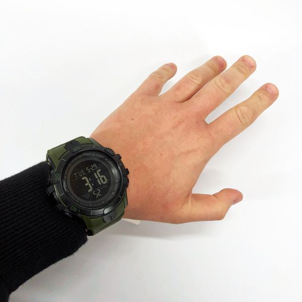 Часы наручные мужские SKMEI 1475AG ARMY GREEN, брендовые мужские часы, часы для мужчины. Цвет: зеленый ws18875 фото