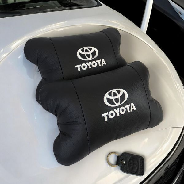Подушки на подголовник Toyota 2шт, Набор подушек в авто Тойота, Автомобильная подушка Тойота ws13553-3 фото