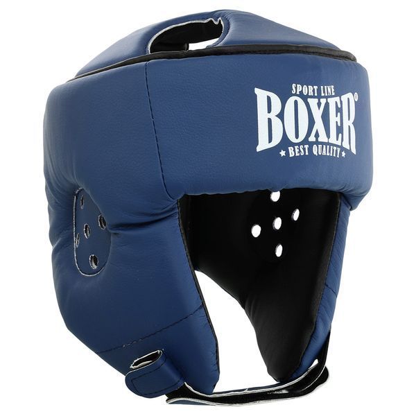 Шлем боксерский открытый с усиленной защитой макушки искусственная кожа BOXER 2030-N M-L цвета в ассортименте L 2030-N фото