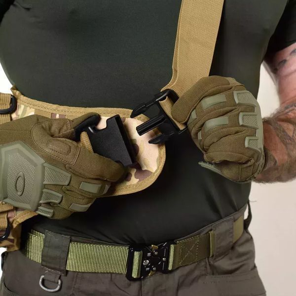 Тактична сумка-рюкзак через плече з Cordura 900D, камуфляж, трансформер, MOLLE ws36854 фото