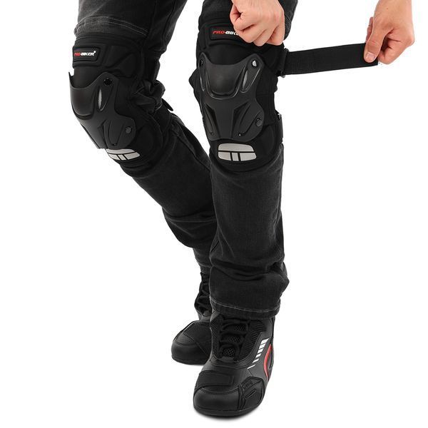 Комплект мотозащиты наколенники и налокотники PRO-BIKER P34 черный P34 фото