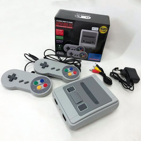 Ретро игровая консоль приставка 620 игр Game Box Dendy Super с 2 джойстиками, первая игровая приставка ws46227 фото