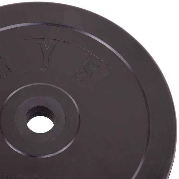 Млинці диски гумові SHUANG CAI SPORTS TA-1445-10S 30мм 10кг чорний TA-1445-10S фото