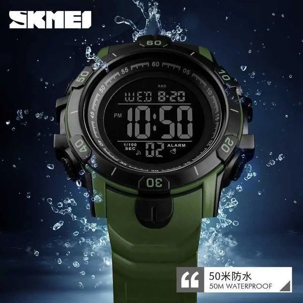 Часы наручные мужские SKMEI 1475AG ARMY GREEN, брендовые мужские часы, часы для мужчины. Цвет: зеленый ws18875 фото