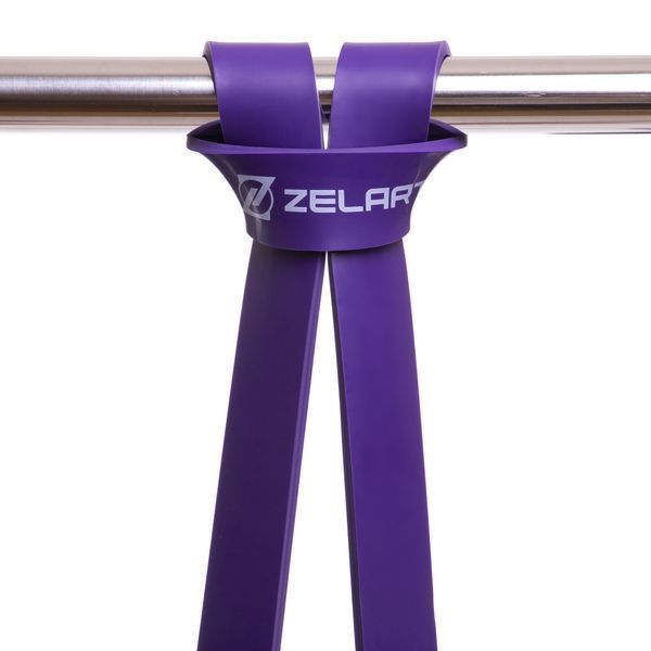 Гума петля для підтягувань та тренувань стрічка силова Zelart POWER LOOP FI-2606-3 20-45кг фіолетовий FI-2606-3 фото
