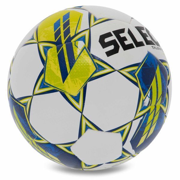 М'яч футбольний SELECT TALENTO DB V23 TALENTO-4WY №4 білий-жовтий TALENTO-4WY фото