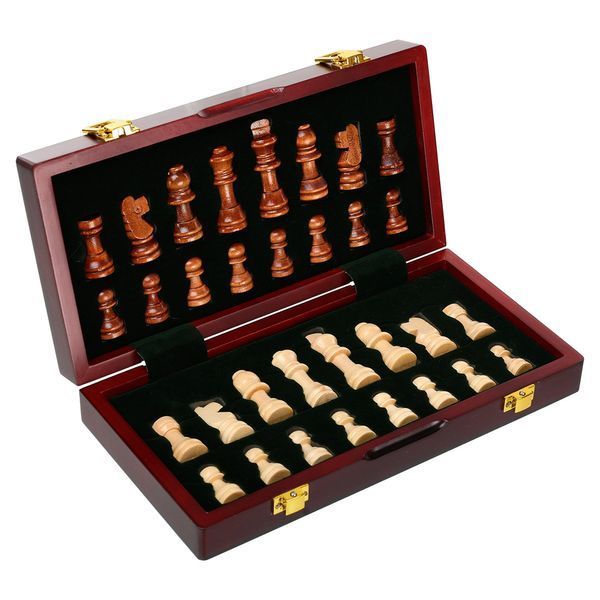 Шахматы настольная игра деревянные ZOOCEN FL125 размер 25см x 25см x 2,5см FL125 фото
