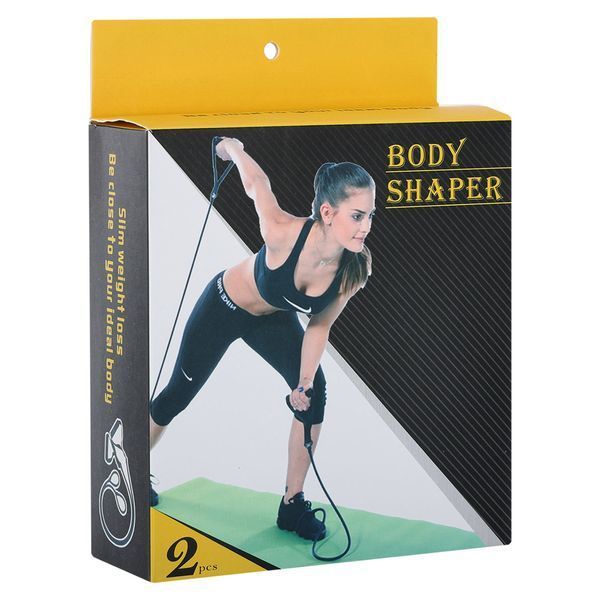 Эспандер трубчатый с ручками и лямками для ног BODY SHAPER SP-Sport 10046 черный 10046 фото