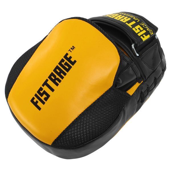 Лапа боксерская изогнутая тренировочная FLEX FISTRAGE VL-8320 26x19x5см 2штуки желтый-черный VL-8320 фото