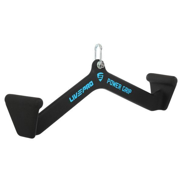 Рукоятка для тяги со средним хватом Mide Grip нескользящее покрытие LiveUp LP8327 56см черный LP8327 фото