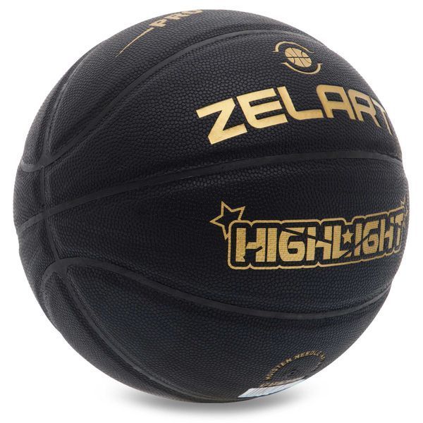 Мяч баскетбольный ZELART HIGHLIGHT GB4720 размер 7 черный GB4720 фото