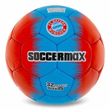 Мяч футбольный SOCCERMAX BAYERN FB-0047-820 №5 PU красный-голубой FB-0047-820 фото