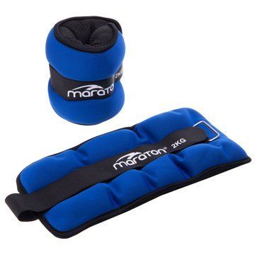 Утяжелители-манжеты для рук и ног MARATON FI-3123-4 2x2кг синий-серый FI-3123-4 фото