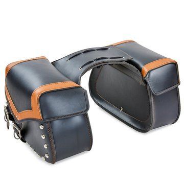 Кофры боковые для мотоцикла из экокожи Chopper BUOTAI H-17 2шт 49x30x15см черный H-17 фото