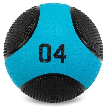 Мяч медицинский медбол Medicine Ball LiveUp LP8112-4 4кг черный-синий LP8112-4 фото