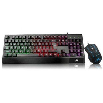 Клавиатура+мышка UKC с LED подсветкой от USB M-710, клавиатура игровая с подсветкой и мышкой ws13218 фото