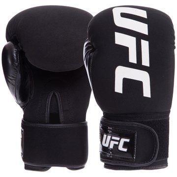 Перчатки боксерские на липучке неопреновые UFC PRO Washable UHK-75008 L черный UHK-75008 фото