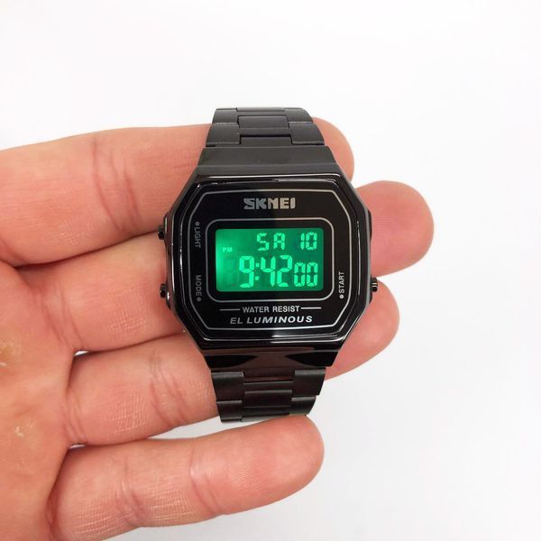 Часы наручные мужские SKMEI 1647BK, оригинальные мужские часы, противоударные часы для военнослужащих ws46797 фото