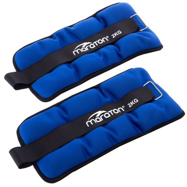 Утяжелители-манжеты для рук и ног MARATON FI-3123-4 2x2кг синий-серый FI-3123-4 фото