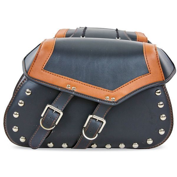 Кофры боковые для мотоцикла из экокожи Chopper BUOTAI H-17 2шт 49x30x15см черный H-17 фото