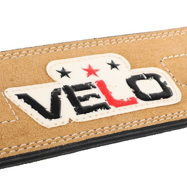 Пояс для пауерліфтингу шкіряний VELO VL-6645 спинка-10см розмір-M-L бежевий VL-6645 фото
