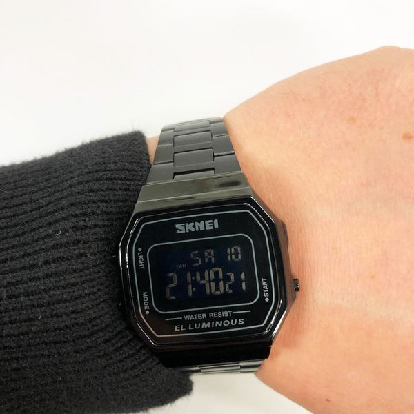 Часы наручные мужские SKMEI 1647BK, оригинальные мужские часы, противоударные часы для военнослужащих ws46797 фото