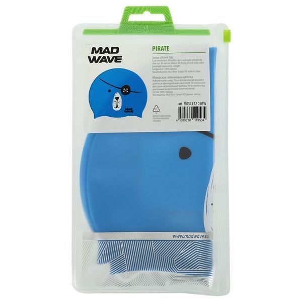 Шапочка для плавания силиконовая юниорская MadWave Junior PIRATE M057312 цвета в ассортименте M057312 фото