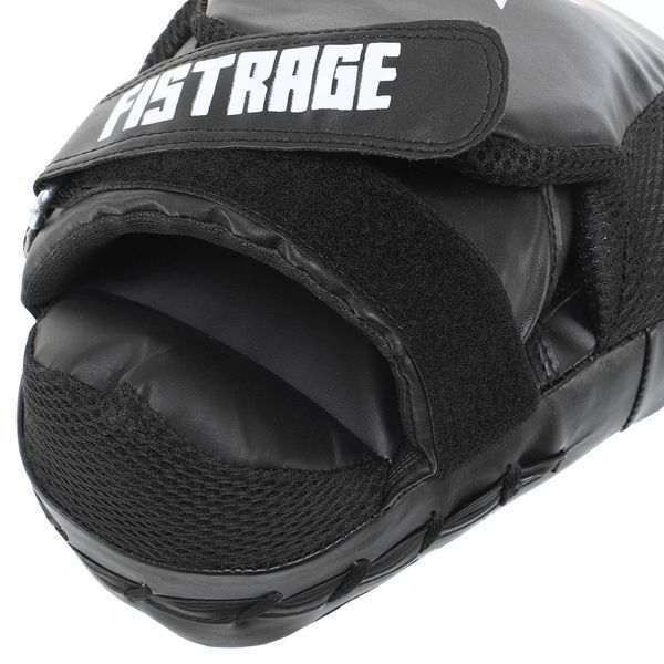 Лапа боксерская изогнутая тренировочная FLEX FISTRAGE Pro Series Advanced VL-8278 25x20x10см 2штуки черный-белый VL-8278 фото