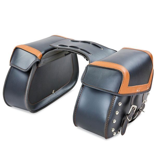 Кофры боковые для мотоцикла из экокожи Chopper BUOTAI H-17 2шт 49x30x15см черный H-17 фото