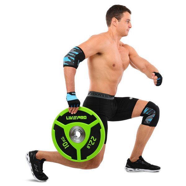 Бамперные диски полиуретановые Bumper Plates LiveUp LP8027-10 o50.5мм 10кг зеленый-черный LP8027-10 фото