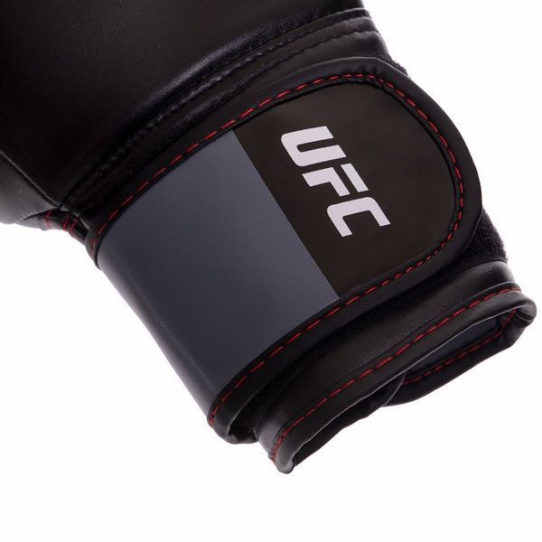 Перчатки боксерские на липучке PU UFC Boxing UBCF-75181 14 унций черный UBCF-75181 фото